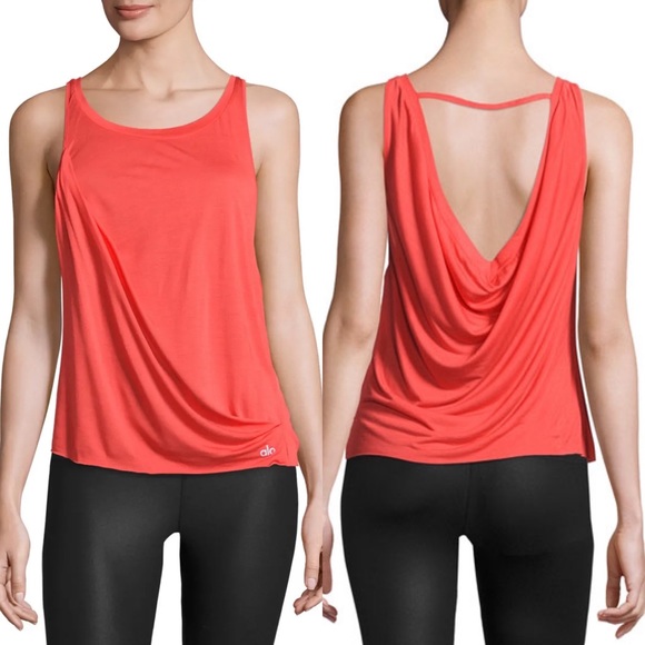 ALO Yoga Tops - ALO YOGA red Passage Draped tank top S